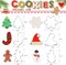 Large Christmas Cookie Cutters - 6 Pcs 4 Inch Holiday Cookie Cutter - Christmas Tree, Santa Hat, Snowflake, Gingerbread Men, Snowman and Candy Cane Shapes Cookie Molds for Winter Holiday DIY Baking